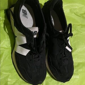 New Balance Women's Black and White Sneakers